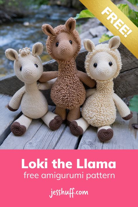 Crochet Llama Pattern Free | Amigurumi alpaca via @heyjesshuff Crochet Wild Animals, Llama Crochet Pattern Free, Llama Crochet Pattern, Amigurumi Alpaca, Crochet Llama, Dog Crochet, Crochet Patterns Free, Crochet Toys Free, Crocheted Toys