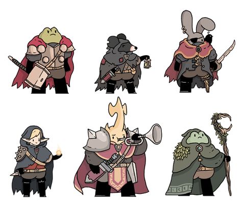 Six new fantasy pals from my twitter. A hero, a smuggler, a pirate, a rogue/mage, a battle herald and a druid. Explorer Character Design, Rogue Character Design, Explorer Cartoon, Explorer Character, 3d Karakter, New Fantasy, Japon Illustration, Game Character Design, Design Challenge