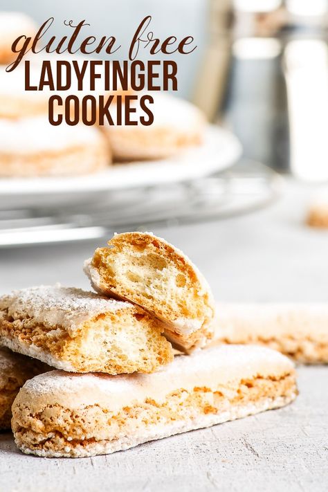 Gluten Free Lady Fingers, Dessert Dairy Free, Biscuits Gluten Free, Cookies Dairy Free, Gluten Free Tiramisu, Gluten Free Cookies Easy, Dessert Gluten Free, Easy Biscuits, Glutenfri Baking