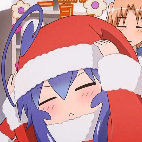 Christmas Icons Anime, Christmas Pfp Anime, Anime Christmas Pfp, Acchi Kocchi, Christmas Pfps, Holiday Icons, Christmas Pfp, Picsart Edits, Christmas Memes