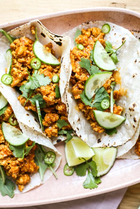 Spicy Chicken Tikka Tacos – The Defined Dish Delish Dinners, The Defined Dish, Food Main Dishes, Mexican Chicken, Half Baked, Hot Soup, Chicken Tikka, Favorite Comfort Food, Tikka Masala