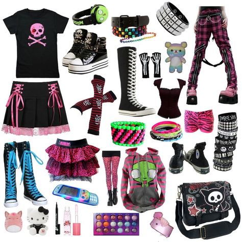 scene/scenemo/emo kid outfit inspo! ^__^ this is actually how i dress irl lawlz Scene Kid Outfits, Scene Kid Fashion, Scene Fit, Scene Clothing, Emo Scene Outfits, Kid Outfit, Outfits 2000s, Scene Outfits, Emo Kid