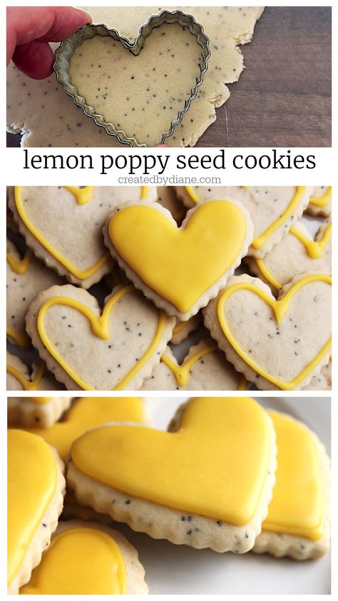 lemon poppy seed cookies from createdbydiane.com Lemon Poppyseed Cheesecake Cookies, Lemon Poppyseed Cookies Crumbl, Lemon Poppy Cookies, Lemon Poppy Seed Shortbread Cookies, Lemon Poppy Seed Gluten Free, Best Shortbread Cookie Recipe, Lemon Poppy Seed Cookies, Poppy Seed Cookies, Best Shortbread Cookies