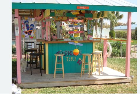 Yard Sale Fundraiser, Pool Ideas With Bar, Key West Decor, Outdoor Tiki Bar, Backyard Pool Ideas, Backyard Pool Parties, Key West Style, Bar Shed, Backyard Bar