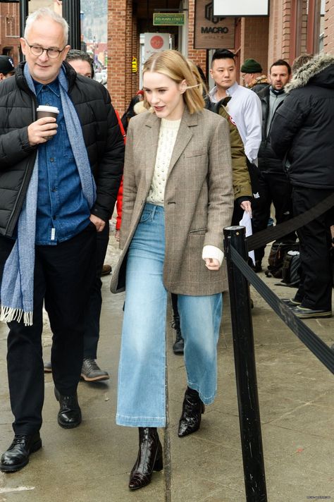 Rachel Brosnahan Style, Sundance Film Festival Fashion, Ms Maisel, Street Mirror, Glamorous Women, Alexandra Breckenridge, Marvelous Mrs Maisel, Eccentric Style, Soft Dramatic