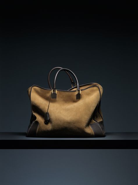 Loewe vintage Amazona 'Weekender' bag. 1975. Artist Shoes, Loewe Vintage, Trend Bags, Loewe Amazona, Artistic Shoes, Artist Bag, Brand Name Bags, Trend Accessories, Suede Bag