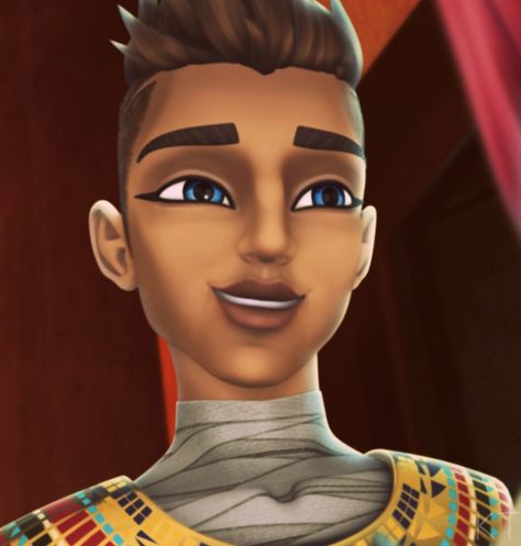 Slo Mo Monster High, Monster High Guy Characters, Pharoah Monster High, Monster High Male Characters, Monster High Duce, Pharaoh Monster High, Crush Animation, Boo York Monster High, Seth Ptolemy