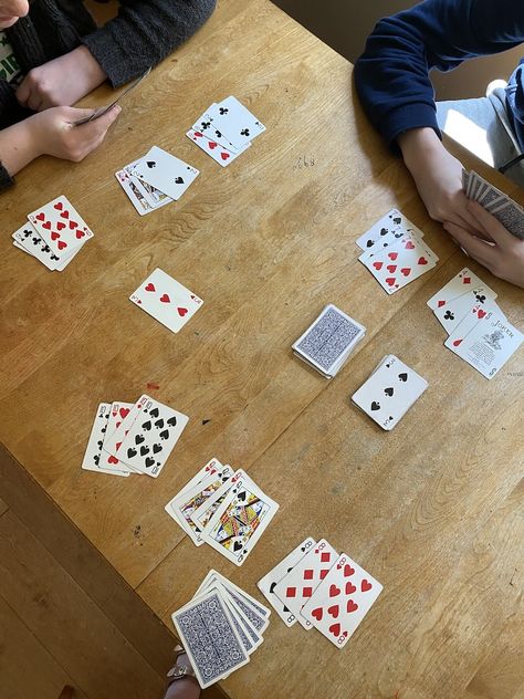 Time to break out that deck of cards and have some fun. https://coolmompicks.com/blog/2020/05/13/5-fun-card-games-for-kids/ #tabletopgaming #socialization #familygamenight #gaming #kids #fun #tabletopgames #cardgames #games #tabletopgame # Card Games For One, Group Card Games, Canasta Card Game, Old Maid, Family Card Games, Fun Card Games, Christmas Games For Family, Indoor Games For Kids, Card Games For Kids