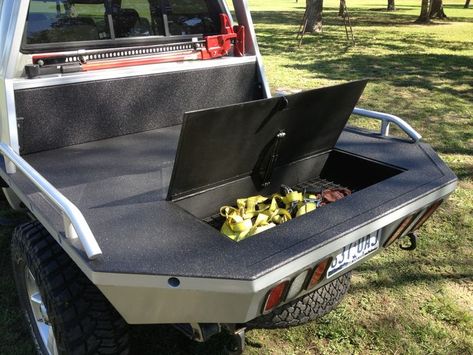 Image result for 4x4 tube box bed Flatbed Truck Ideas, Toyota Flatbed, Custom Ute Trays, Toolbox Ideas, Flatbed Truck Beds, Welding Trucks, Ute Trays, Toyota Truck, Custom Truck Beds