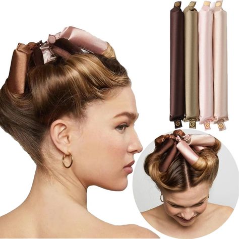 Curl Headband, Sleep In Hair Rollers, Roller Curls, Heatless Curlers, Doodle On Photo, Hair Rollers, Head Hair, No Heat, Hair Curlers