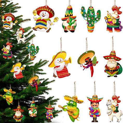 AmazonSmile: Wooden Mexican Christmas Ornaments Xmas Decorations Hanging Ornaments Cinco De Mayo Decor Pinata Sign for Christmas Tree Christmas Party Decorations Outdoor Indoor (Funny Style, 30 Pcs) : Home & Kitchen Mexican Christmas Ornaments, Party Decorations Outdoor, Mexican Christmas Decorations, Beach Christmas Decorations, Wooden Christmas Tree Decorations, Mexican Christmas, Snowman Christmas Ornaments, Wooden Christmas Ornaments, Snowman Decorations