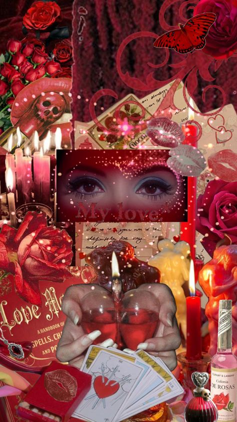 #thelovewitch #witch #red #aesthetic Red Witch Wallpaper, Red Moon Witch, Glamour Witch Aesthetic, Cute Witch Aesthetic, Red Witch Aesthetic, Elaine Parks, Shuffle Wallpaper, Scorpio Eyes, Pink Horror