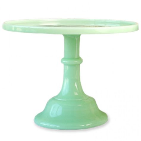 Big Mosser Glass Jadeite Cake Stands <3<3 Jadeite Dishes, Pedestal Display, Milk Glass Cake Stand, Green Milk Glass, Vintage Cake Plates, Green Milk, Cake Pedestal, Flint Glass, Glass Cake