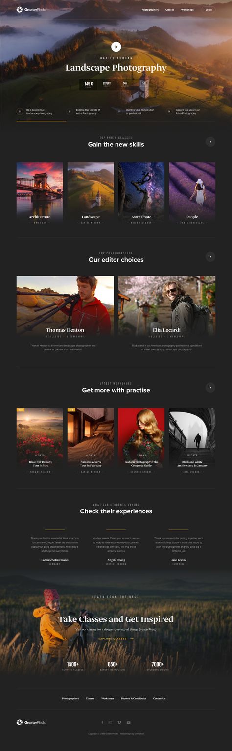 Photography Website Wireframe, Photography Web Design, Photography Website Design Inspiration, Webpage Design Layout, Layout Site, Travel Website Design, Photography Portfolio Website, Interactive Web Design, Web Design Examples