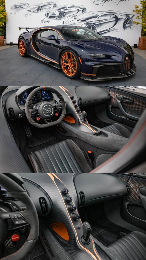 Bugatti Pur Sport, Chiron Bugatti, Car Cockpit, Bugatti Chiron Pur Sport, Blacked Out Cars, Chiron Pur Sport, Air Jordan 1 Court Purple, Car Bugatti, Replica Cars