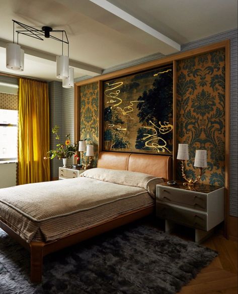 Architectural Digest Bedroom, Park Avenue Apartment, Art Deco Interior Design, Deco Bedroom, Bad Inspiration, Bad Design, Bed Linens, Nyc Apartment, Interior Deco