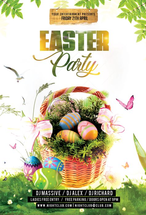 Download Easter Party Flyer PSD Flyer Template for free. This flyer is editable and suitable for any type of event, dj, music, Spring Sale, Easter Party, promotion and other. #free #Easter #party #Easter Party Promotion, April Easter, Snapchat Streaks, Flyer Free, Instagram Banner, Psd Flyer Templates, Psd Flyer, Creative Flyers, Psd Template Free