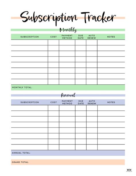 Easily track all of your subscriptions with these printable subscription trackers. All trackers can be printed from home and are 100% FREE. Bills Tracker Printable Free, Subscription Tracker Printable Free, Bill Planner Printable Free, Free Bill Tracker Printable, Monthly Bill Tracker Free Printable, Bill Tracker Free Printable, Free Printable Bill Tracker, Savings Tracker Printable Free, Work Organization Printables