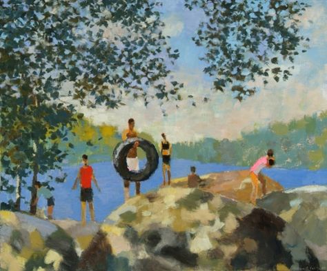 Pony Pasture, River Tubing, James River, Painting Sculpture, Paintings I Love, Art Appreciation, Artistic Expression, Artsy Fartsy, Altered Art, Painting Inspiration