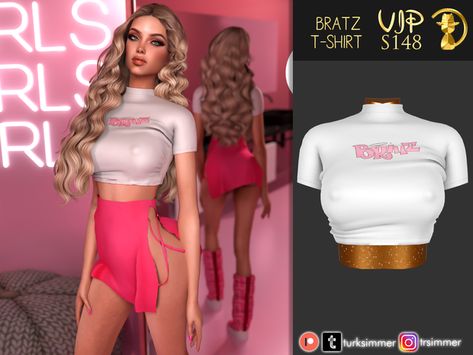 Sims 4 Bratz, 4 Bratz, Aesthetic Sims, Ts4 Clothes, Cc Clothing, Sims 4 Black Hair, Sims 4 Anime, Sims 4 Download, Sims 4 Cc Makeup