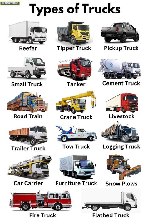 Truck Anatomy, Lorry Trucks, Truck Dispatcher, Truck Mechanic, Truck Names, Trucking Company, Trucking Business, Truck Flatbeds, Construction Trucks