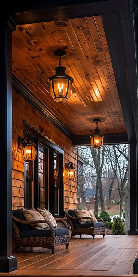 Front Porch Lighting Ideas, Porch Lighting Ideas, Porch Grill, Unique Landscaping, Old Garden Tools, Front Porch Lighting, Old Garden, Night Beauty, Cottage Living Rooms