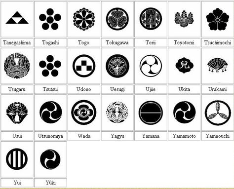 Symbols of Japan Samurai Crest, Japanese Crest, Japanese Symbols, Japanese Family Crest, Ronin Samurai, Japanese Motifs, Logo Club, Japanese Tattoo Symbols, Altered Carbon