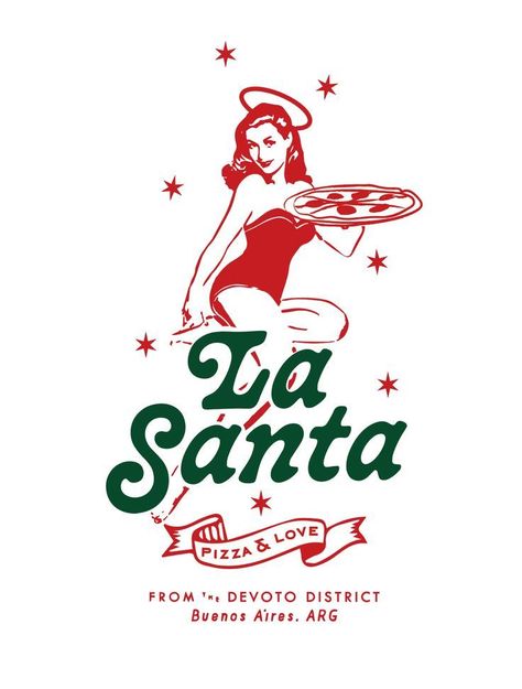 La Santa pizza #coffeecupdesign #visualidentity #illustration🐸 Santa Pizza, Pizza Drawing, Coffee Shop Logo Design, Pizza Branding, Lettermark Logos, Pizza Logo, Pizza Design, Logo Sketches, Coffee Shop Logo