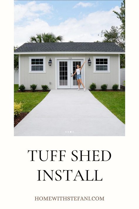 follow along as I turn my tuff shed into my dream workshop! Tuff Shed Tiny House, Tuff Sheds, Shed Guest House, Dream Workshop, Shed Tiny House, Tuff Shed, My Dream, Guest House, So Excited