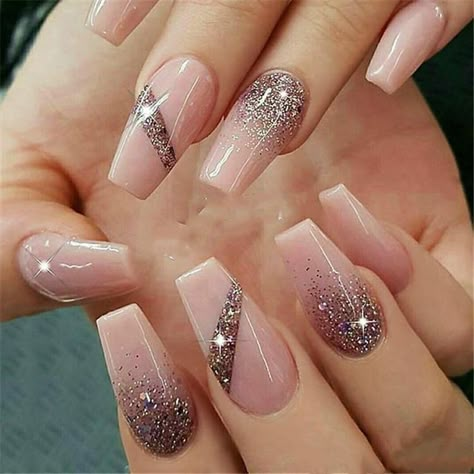 Ballerina Nail Art, Ballerina Nail, Nagel Tips, Ombre Acrylic Nails, Super Nails, Coffin Nails Long, Ballerina Nails, Fake Nail, Trendy Nail Design