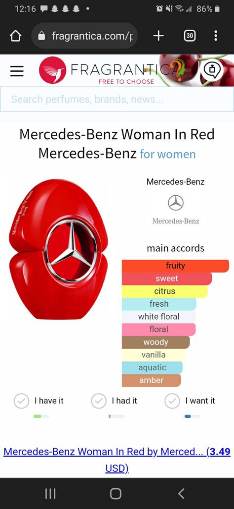 Mercedes Woman, Female Mercedes Driver, Mercedes Benz Perfume, Mercedes Benz Red Car, Vintage Car Posters Mercedes Benz, Red Perfume, Sweet Citrus, Aromatherapy, Mercedes Benz