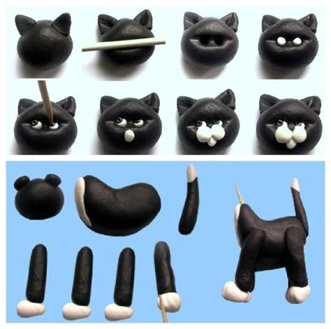 cat Kitty Cat Cakes, Cat Fondant, Kitten Cake, Tårta Design, Cat Cakes, Cat Cake Topper, Tutorial Origami, Beautiful Cake Designs, Fondant Animals