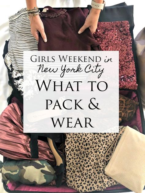 Weekend in New York City – What To Pack and Wear What To Pack For A Weekend In New York, Nyc Vacation Outfits Fall, How To Pack For New York Fall, City Weekend Outfit Winter, Nee York Fall Outfits, Nyc Packing List September, New York City Vacation Outfit, Weekend In The City Outfits, New York City Outfits Fall 2023