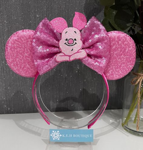 Piglet Winnie The Pooh, Minnie Mouse Ears Headband, Mouse Ears Headband, Minnie Mouse Ears, Ears Headband, Costume Hats, Mickey Minnie Mouse, Ear Headbands, Mouse Ears