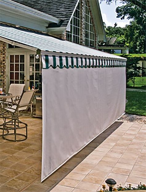 Patio Privacy, Backyard Shade, Retractable Pergola, Outdoor Awnings, Diy Shades, Pergola Design, Patio Shade, Privacy Screen Outdoor, Outdoor Privacy