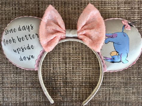 Eeyore Mickey Ears, Disney Ears Hat, Ear Ideas, Disney Room, Rose Gold Bridal Jewelry, Diy Disney Ears, Ears Hat, Disney Ears Headband, Diy Mickey Ears