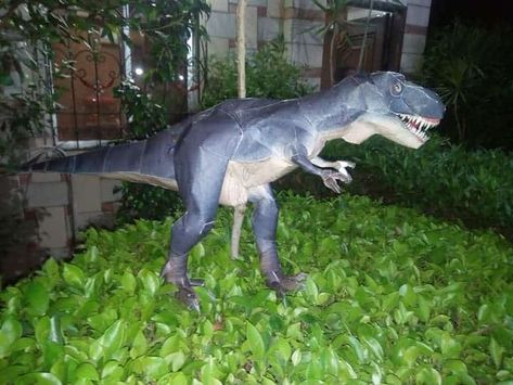 Paper Model Of A Dinosaur • Ultimate Paper Mache A Dinosaur, Paper Model, Paper Models, Paper Mache, Pattern Paper, Dinosaurs, Garden Sculpture, Sculpture, Outdoor Decor