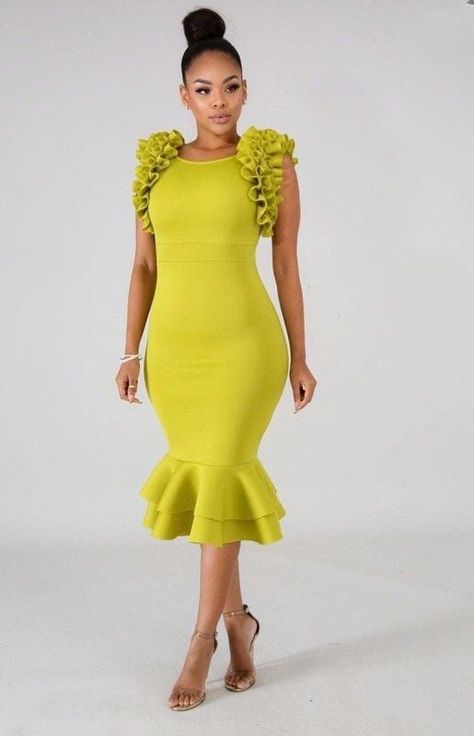 Beautiful latest bodycon dresses Body Con Dress Outfit, To Start A Conversation, Corporate Dress, Elegant Dresses Classy, Short Gowns, Pleated Sleeves, Beautiful Dresses For Women, Classy Dress Outfits, Us Size 10