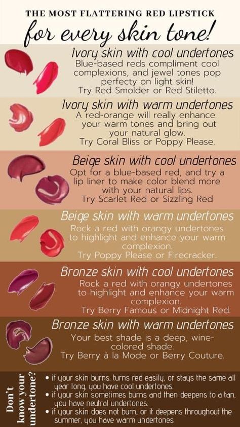 Ulzzang Lips, Lip Colors For Skin Tone, Ivory Skin Tone, Mary Kay Lipstick, Neutral Skin, Red Lipstick Shades, Neutral Skin Tone, Beige Skin, Makeup Tutorial Foundation