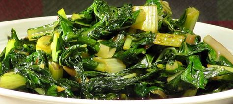 Stir-Fried Swiss Chard – Whats for Dinner Swiss Chard Stems, Soy Sauce Stir Fry, Best Vegetable Recipes, Slow Cooker Ribs, Chard Recipes, Honey And Soy Sauce, Pork Stir Fry, Bacon Appetizers, Recipe Videos