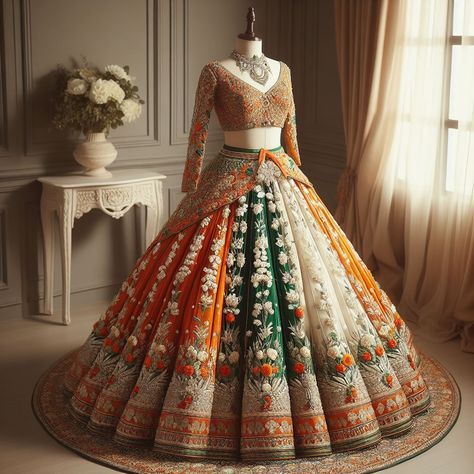 Indian Wedding Dress For Bhabhi, Dress Design Bridesmaid, Unique Lehenga Designs Wedding Ideas, Ball Lehenga, Jagoo Outfit, Lehanga Idea, Nawal Saeed, Latest Bridal Lehenga Designs, Best Indian Wedding Dresses