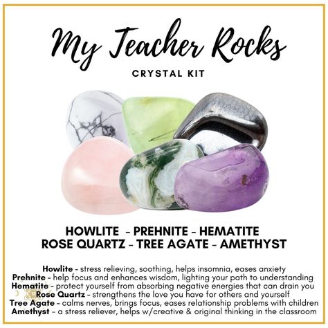 Teacher Rocks, Creative Vibes, Best Healing Crystals, Healing Rocks, How To Calm Nerves, Witch Spell, Baby Witch, Crystals Stones, My Teacher