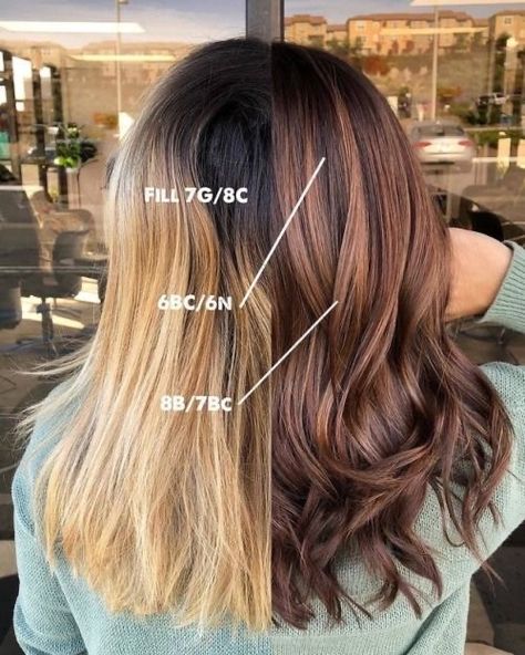 Honey Bronde Formula, Light Brown Red Balayage, Toner For Brown Hair, Shades Formulas, Demi Hair Color, Redken Hair Color, Brassy Hair, Bottle Blonde, Color Formulas