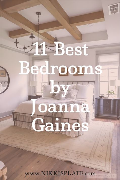 Stile Joanna Gaines, Magnolia Homes Bedroom, Joanna Gaines Bedroom, Latest Wooden Bed Designs, Magnolia Bedroom, Fixer Upper Bedrooms, Fixer Upper Home, Double Bed Designs, Bed Interior