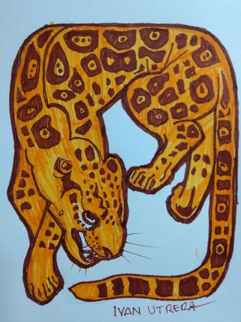 jaguar Jaguar Tattoo, Mayan Tattoos, Mayan Art, Aztec Art, Jaguar, Panther, Design Art, To Draw, Tattoo Designs