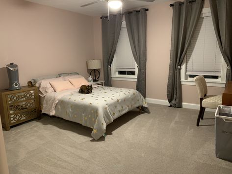 Pink girls bedroom with Benjamin Moore Honey Hut and Target comforter Benjamin Moore Honey Hut, Target Comforter, Pink Girls Bedroom, Pink Bedroom For Girls, Benjamin Moore, Girls Bedroom, Pink Girl, Front Door, Honey