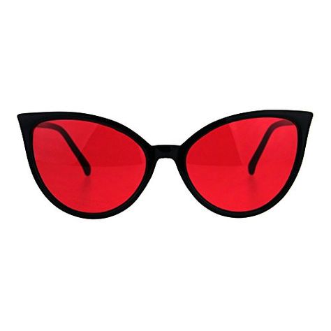 Goth Sunglasses, Red Lens Sunglasses, Red Cat Eye Sunglasses, Color Sunglasses, Plastic Pop, Catwoman Cosplay, Goth Accessories, Book Board, Pop Color