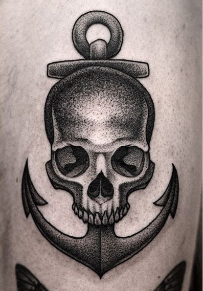 Anchor Tattoo Blackwork, Hand Tattoos Pictures, Pirate Skull Tattoos, Hand Tattoo Images, Herren Hand Tattoos, Egyptian Tattoo Sleeve, Pirate Tattoo, Anchor Tattoos, Nautical Tattoo