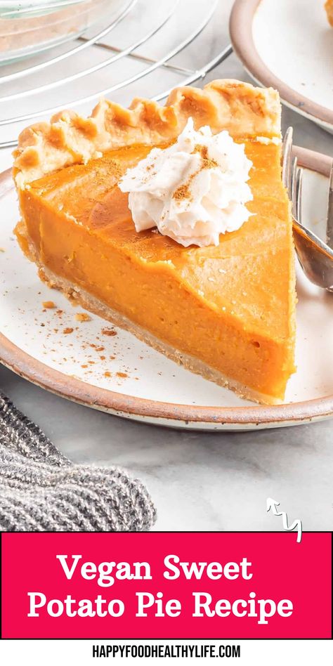 Indulge your sweet tooth with this Vegan Sweet Potato Pie Recipe! Think classic sweet potato pie is unbeatable? Wait until you try this rich, creamy, and surprisingly easy vegan version. Your taste buds will thank you for the burst of flavors in every bite. 
| Sweet Potato Recipes Dessert | Vegan Pies Recipes | vegan sweet potato pie recipes easy | Eggless Sweet Potato Pie, Vegan Sweet Potato Pound Cake, Sweet Potato Dessert Healthy, Sweet Potato Recipes Dessert, Sweet Potato Recipes Vegan, Recipes Dessert Healthy, Best Sweet Potato Pie, Healthy Sweet Potato Pie, Sweet Potato Pie Recipe Easy