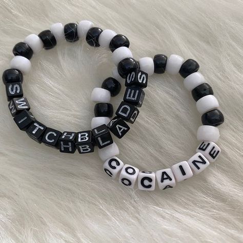 June Core, Aesthetic Crafts, Rave Bracelets, Abstract Tattoo Ideas, Bracelet Stuff, Diy Kandi Bracelets, Pony Bead Bracelets, Diy Kandi, Kandi Ideas